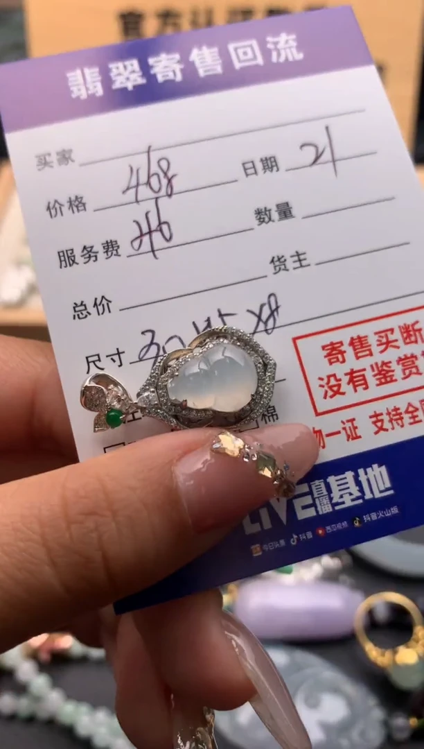 【闪购商品】翡翠颈饰银S925镶嵌10124845