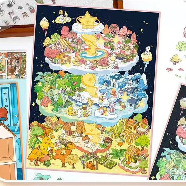 贴纸对对碰造景辅助大款超大号贴画选款专用链接（勿拍印象）1