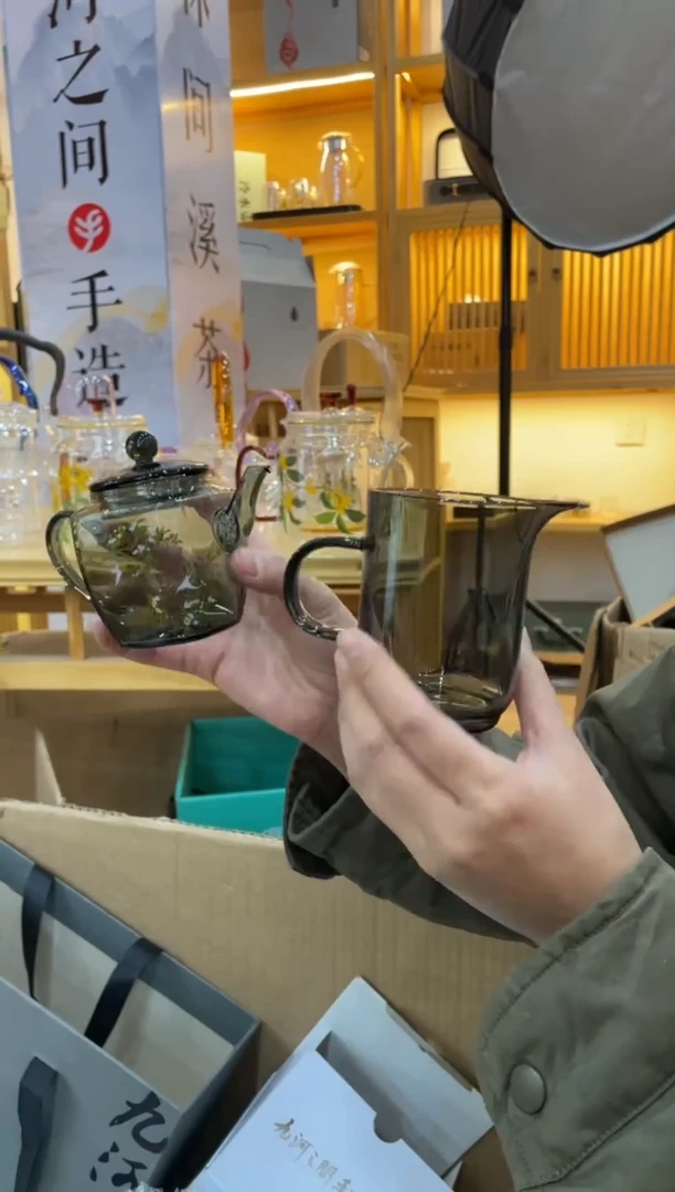 四方小壶黑色梨花带公杯啊啊