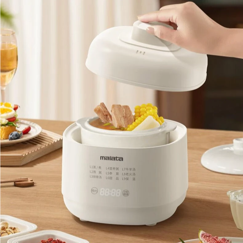 malata/万利达多功能宝宝辅食电蒸炖预约养生陶瓷隔水炖煲汤