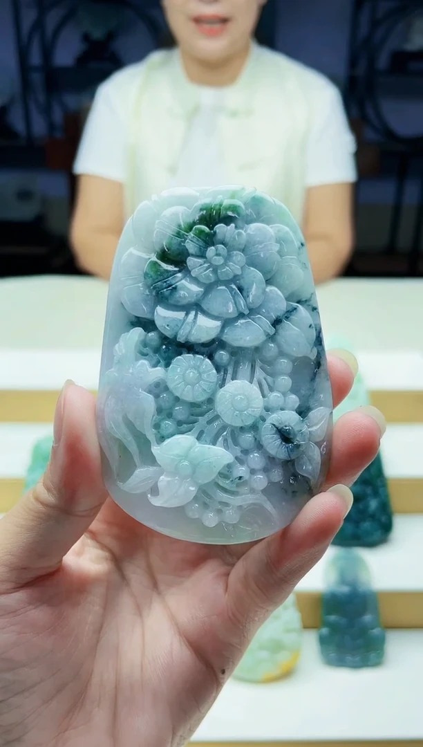 未镶嵌定制翡翠毛货09140061