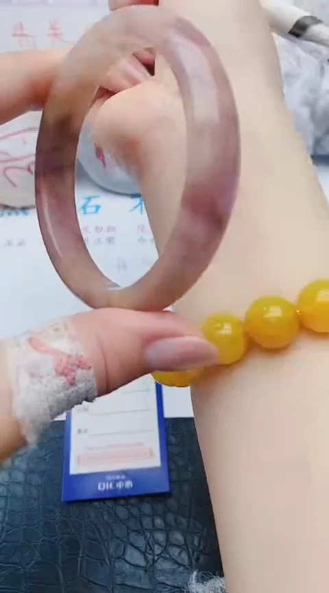 未镶嵌手镯石英质玉y106+62-63