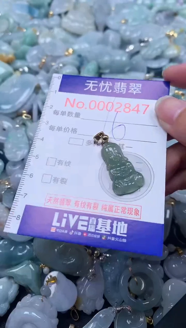 翡翠未镶嵌吊坠(不含链)2847