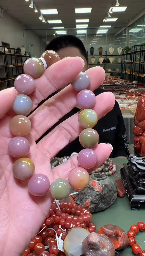 【闪购商品】玛瑙手链未镶嵌一条约13mm 多样性发货