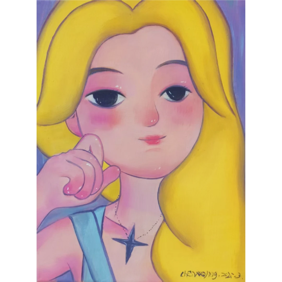 1651、陈晓晶【少女的奇幻漂流 3】30×40cm