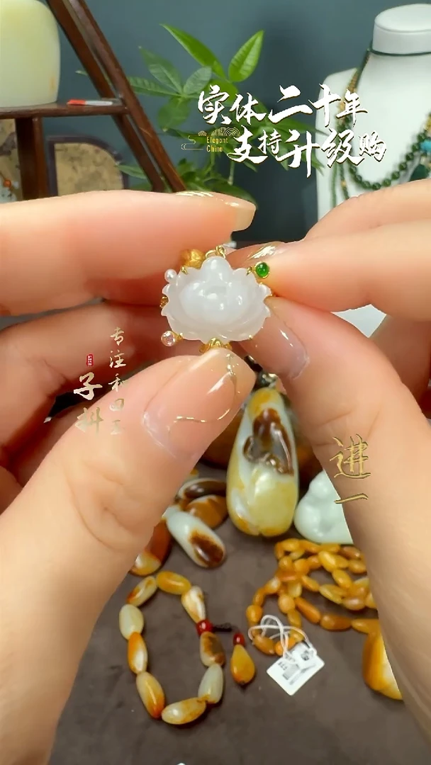 未镶嵌戒指和田玉和田玉白玉戒指16号