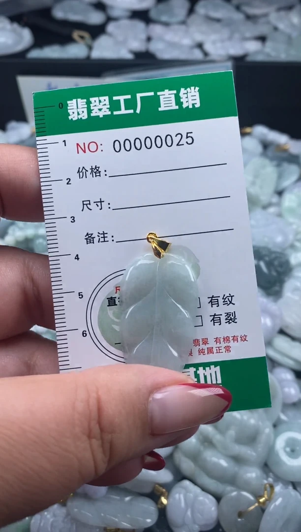 翡翠未镶嵌颈饰天然A货翡翠0025