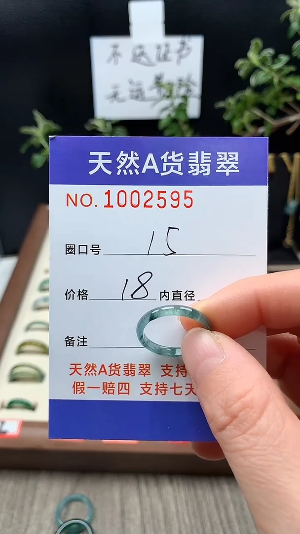 未镶嵌戒指翡翠15#