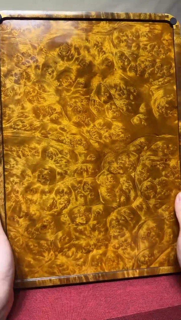 帝王之木：满留疤文承盘 长35.5宽25.3高3cm