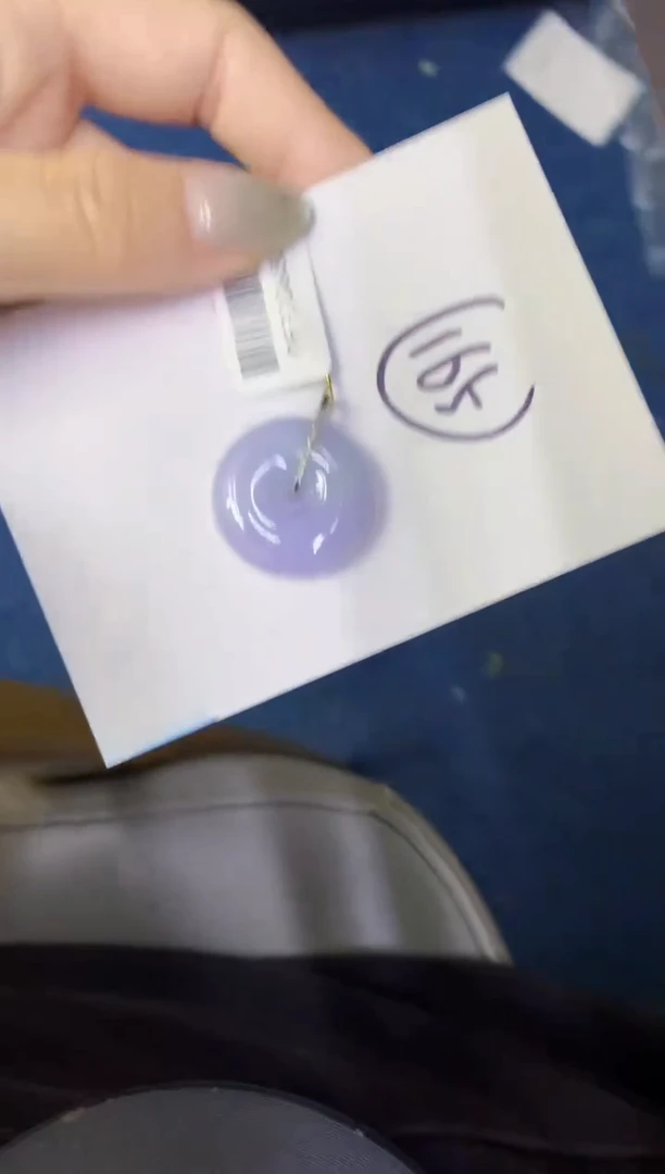 翡翠18K金镶嵌颈饰缅甸天然翡翠A货