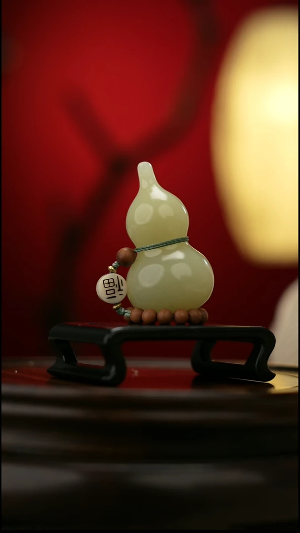 玉【手捻玉福禄】天然玉石手把件