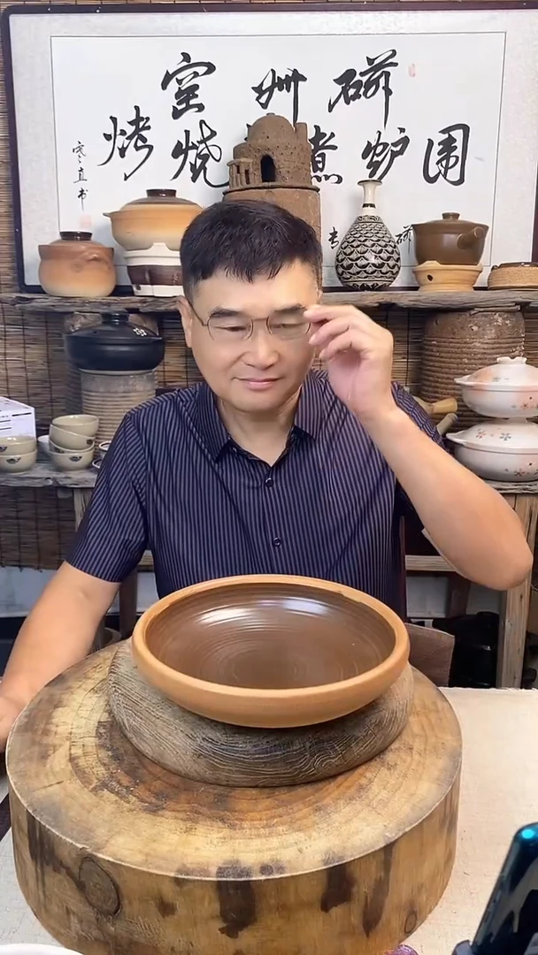 复古土菜钵干烧钵26厘米口径（无盖）