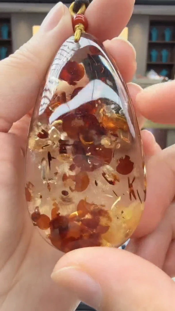 未镶嵌颈饰琥珀18秒拼号假一罚十
