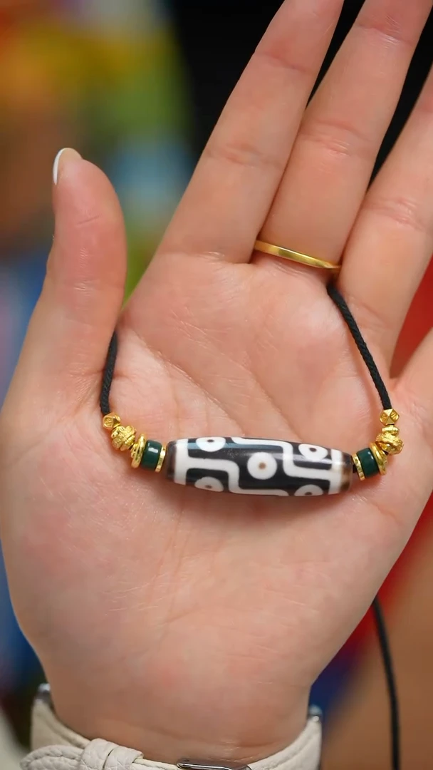 玛瑙/玉髓（覆膜）吊坠(赠链)未镶嵌新珠子吊坠3眼