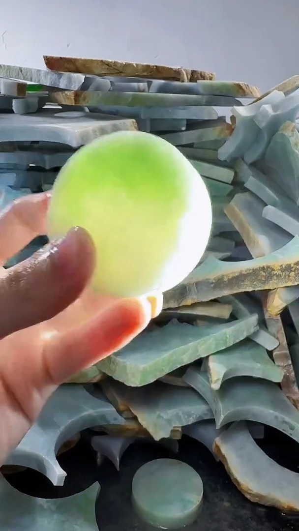 裸石翡翠缅甸翡翠A货文1058