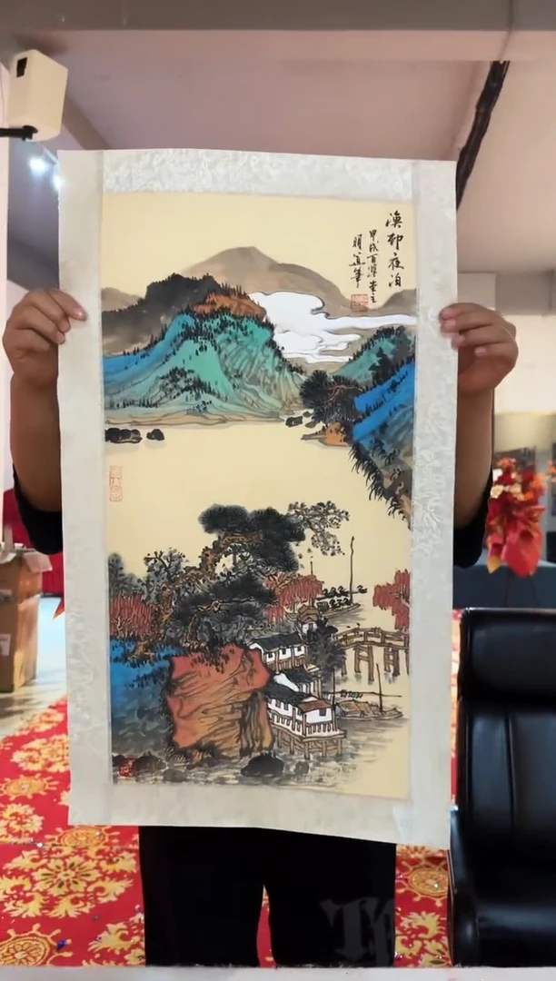 国画洪明道精品作品