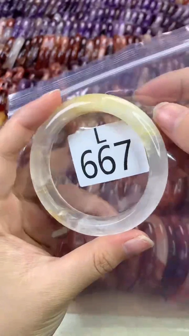 【闪购商品】水晶水晶手镯L未镶嵌667-56+