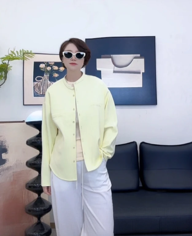 【U.M】平行线3.0宽松显瘦排扣外套