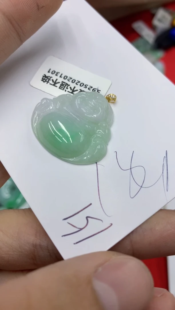 【闪购商品】翡翠颈饰18K金镶嵌号链接111111111