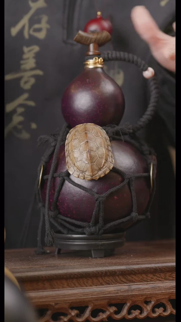 【闪购商品】66号精品天然大漆工艺防渗内胆酒葫芦~
