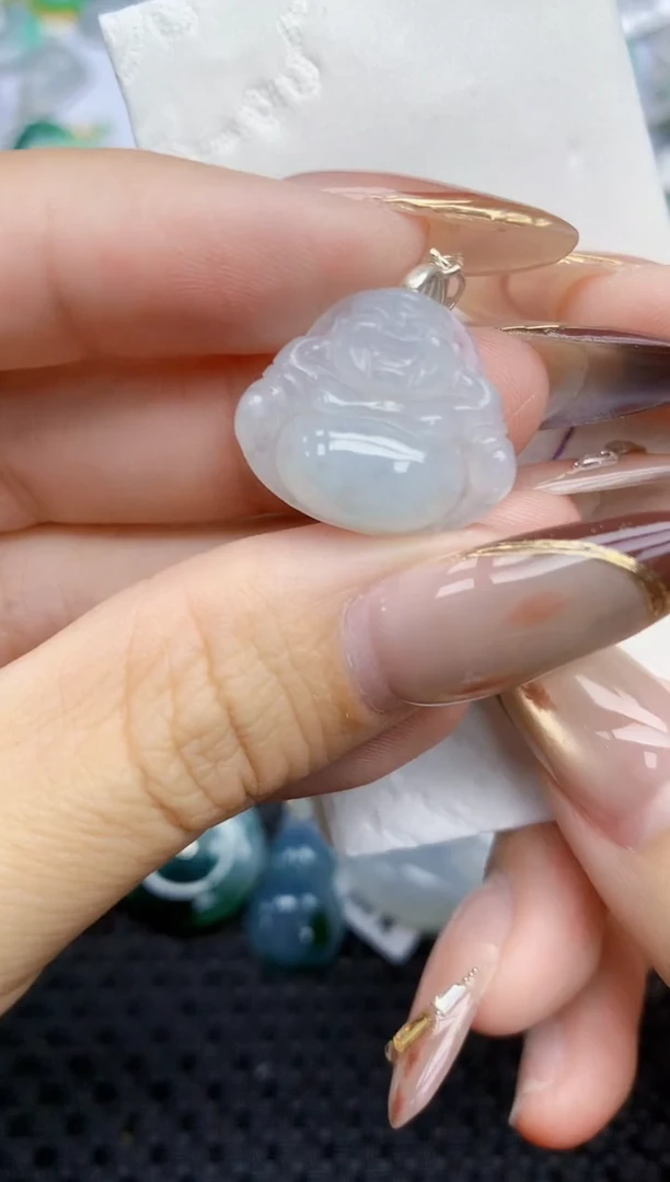 颈饰银S925镶嵌翡翠   天然翡翠A货  百元以上9米证书费自理