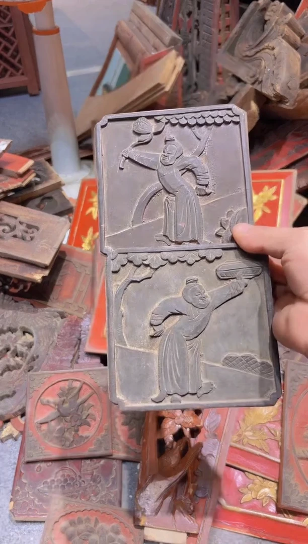 【闪购商品】香榧木老木雕老物件花板