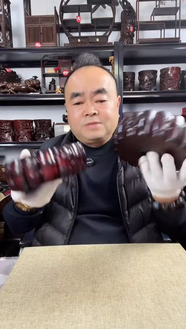 木老李红木工艺品715瑕疵