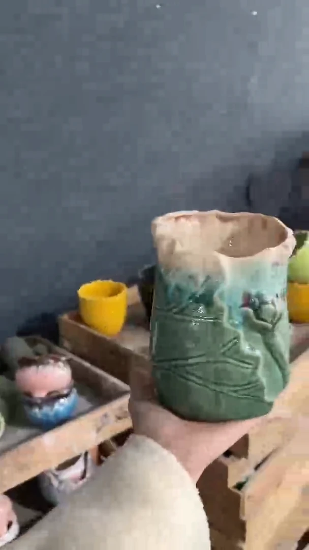 瑕疵陶瓷花盆+E12