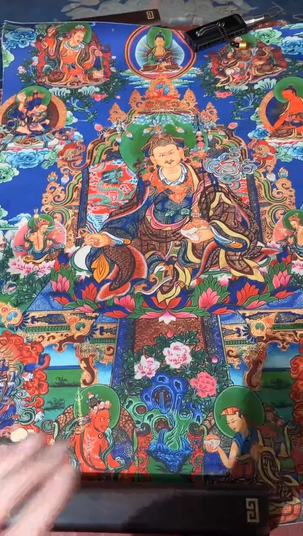 卷轴画龙妹的唐卡tk16