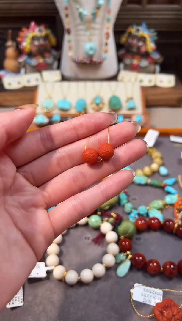 未镶嵌配饰南红玛瑙南红配饰回纹珠