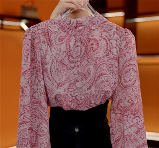 2025新款原版正品腰果花时尚气质衬衫贵夫人显瘦减龄洋气上衣