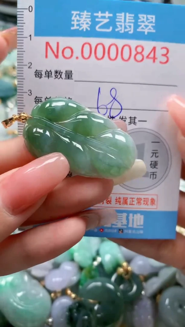 翡翠未镶嵌颈饰843