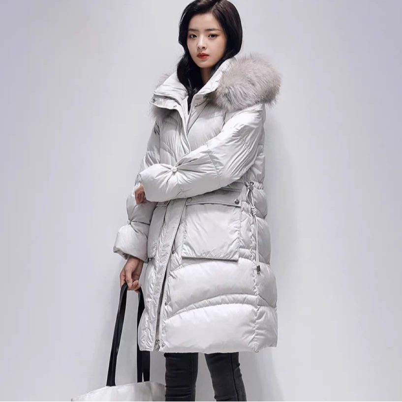 【影姐宠粉】1长款新款貉子毛韩版高端气质保暖外套Y077