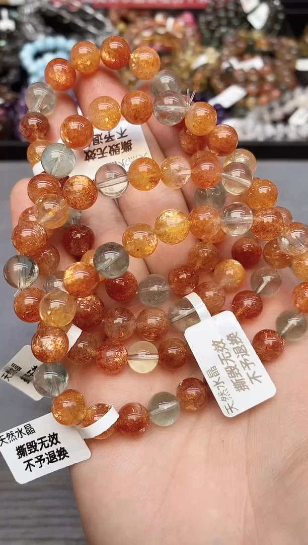 【闪购商品】长石手串未镶嵌A22 阿鲁沙 8mm+ 多样性发其一