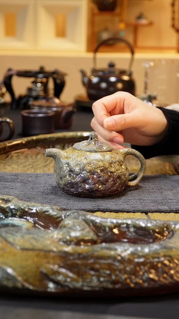 紫砂柴烧纯自然柴烧180毫升