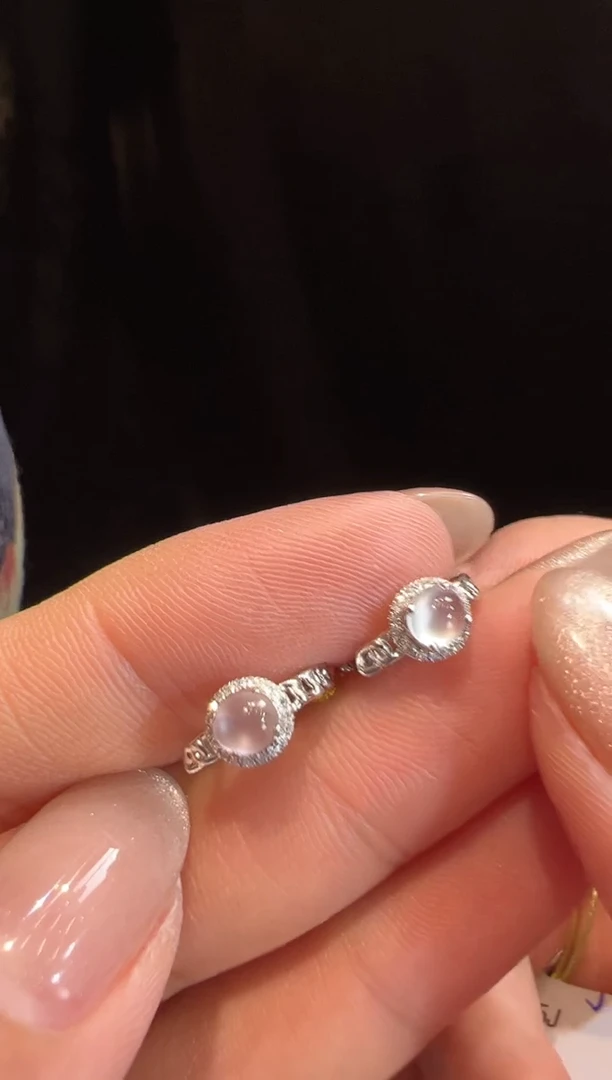 【闪购商品】翡翠耳饰18K金镶嵌耳饰