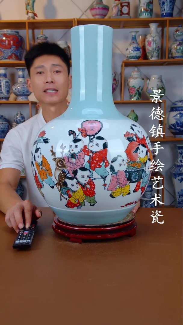 现代景德镇手工手绘陶瓷摆件60