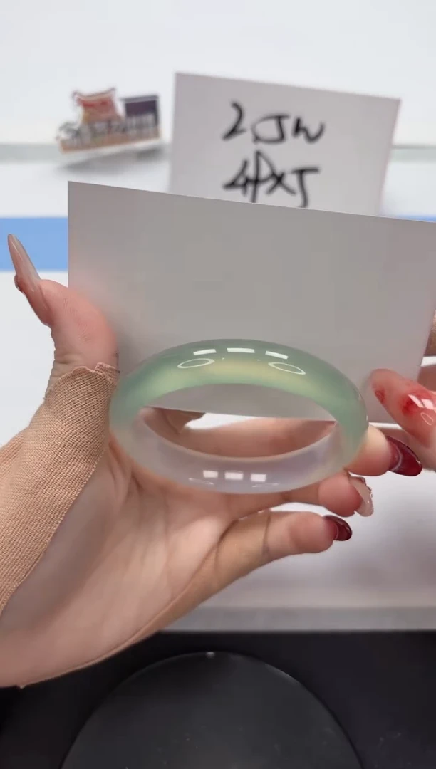 【闪购商品】石英质玉手镯未镶嵌A337-55.5