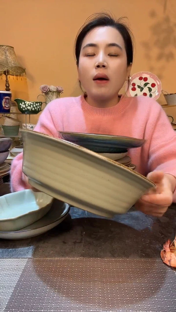 瓷片9.5英寸碗  微瑕介意勿拍