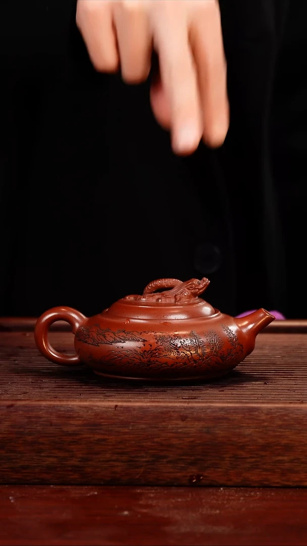 茶壶紫砂红泥紫砂壶230cc左右
