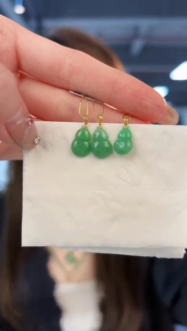 【闪购商品】翡翠颈饰18K金镶嵌10缅料A货/多样性发货/一件