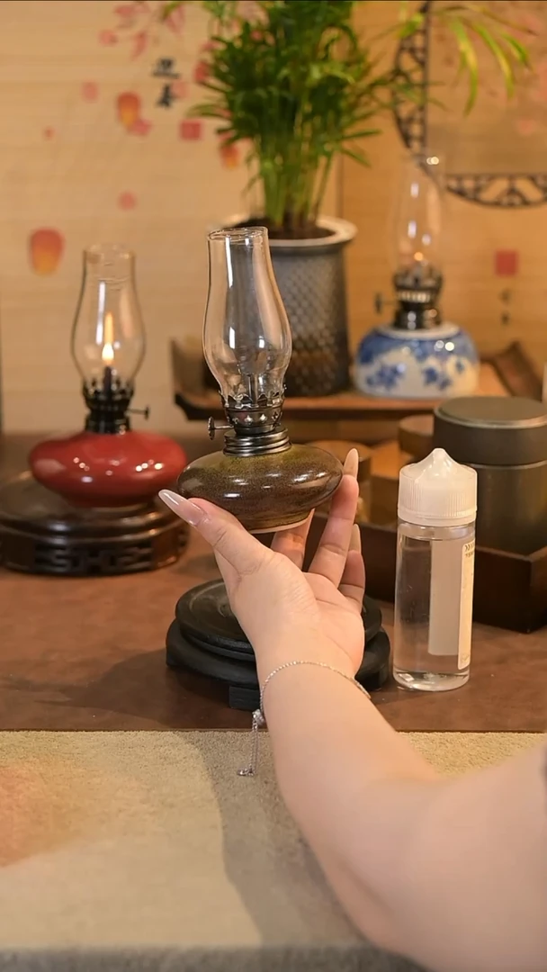 景德镇陶瓷油灯摆件