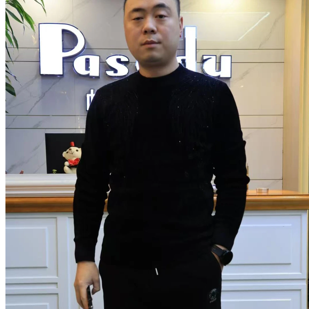 帕萨度男士时尚休闲半高领长潮流个性毛衫83611