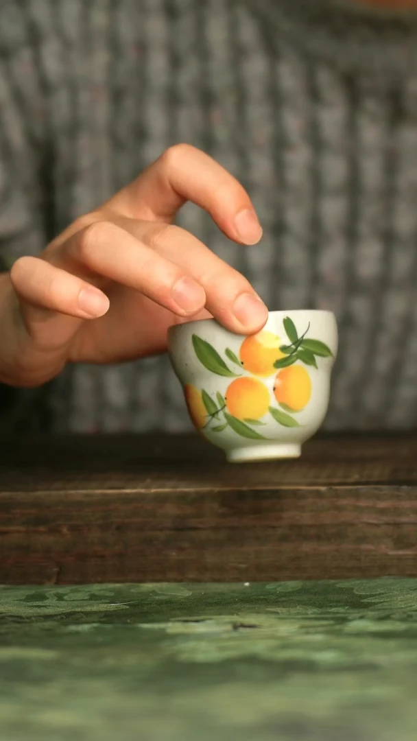 陶瓷青诗集手工手绘瓷器