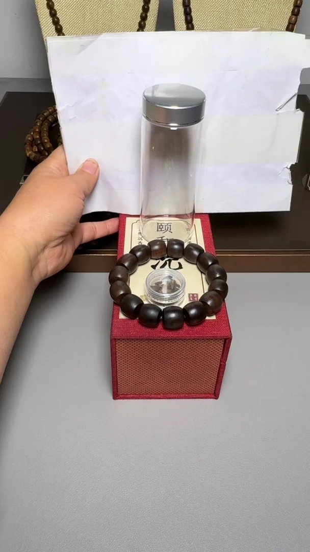 【闪购商品】沉香手串芽庄白棋1.5桶珠