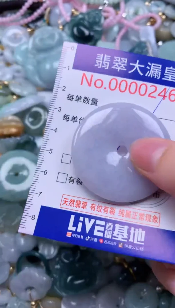 翡翠未镶嵌吊坠(不含链)0246