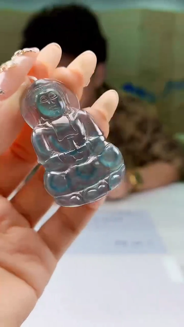 【闪购商品】定制翡翠未镶嵌4688ty-毛货挂件36