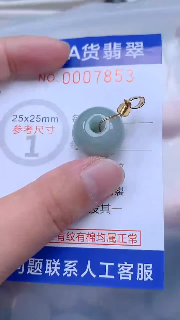 翡翠未镶嵌吊坠(不含链)1