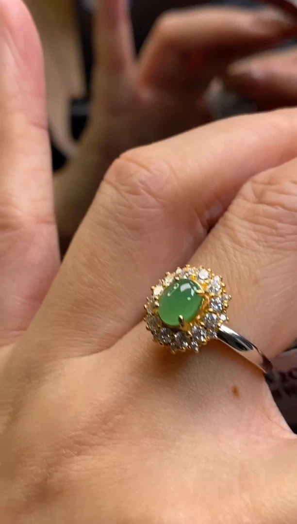 颈饰银S925镶嵌翡翠净货16060