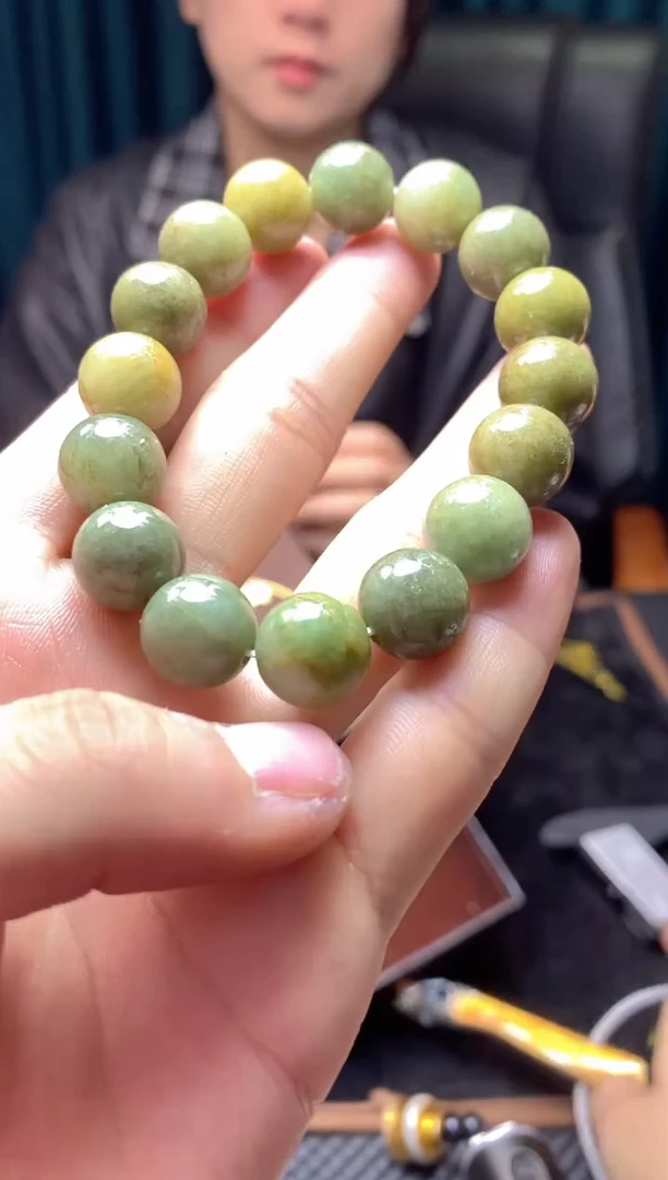 未镶嵌手链翡翠天然缅甸珠串拍一发一